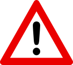 علامة الحذر المرورية